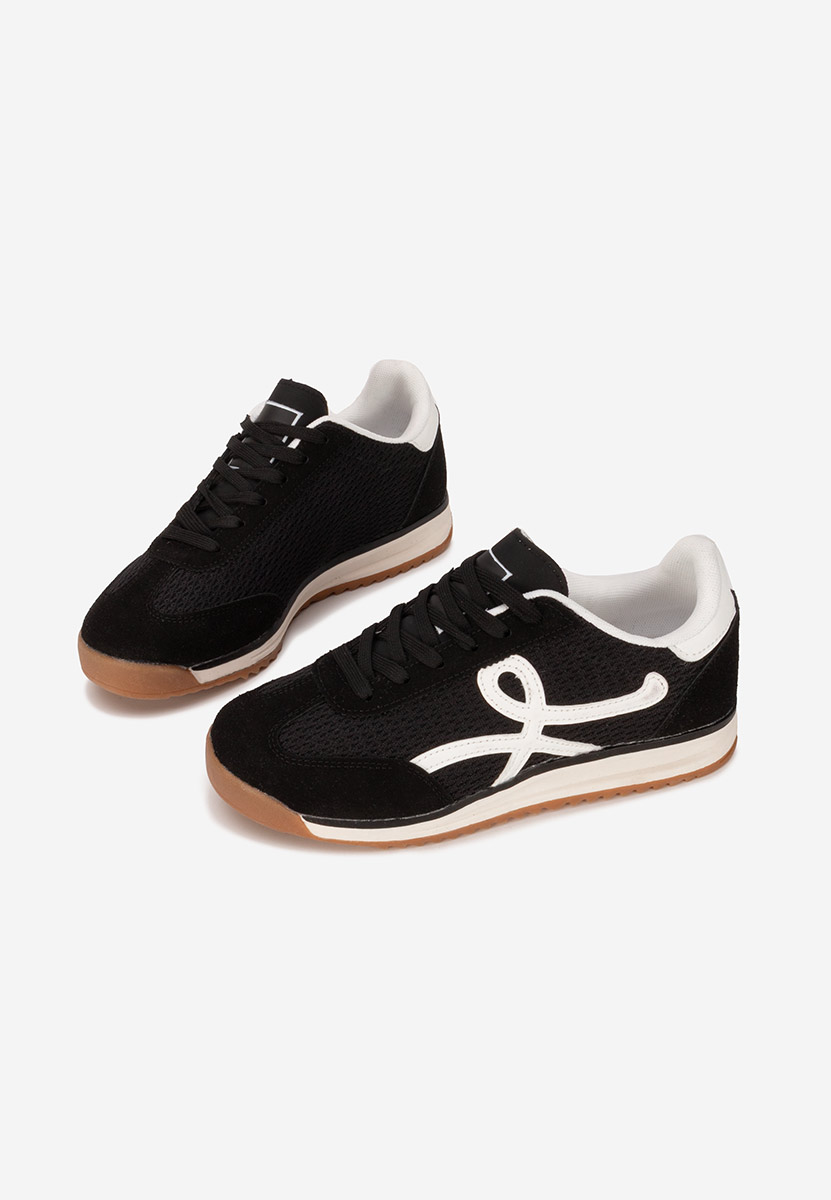Czarne sneakersy damskie Ferrelia