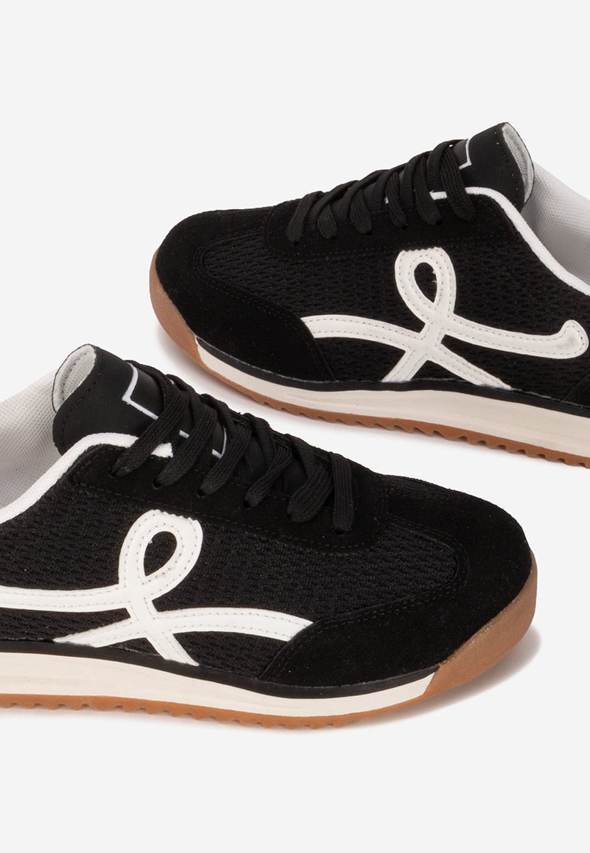Czarne sneakersy damskie Ferrelia