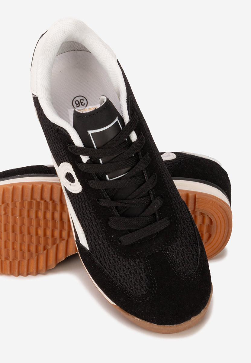 Czarne sneakersy damskie Ferrelia