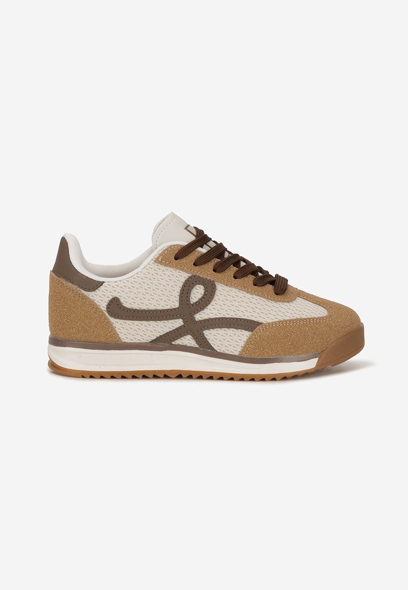 Khaki sneakersy damskie Ferrelia