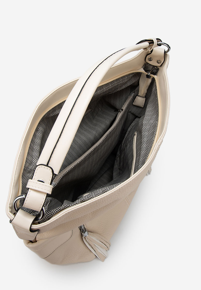 Białe torebka hobo Ernesta V2