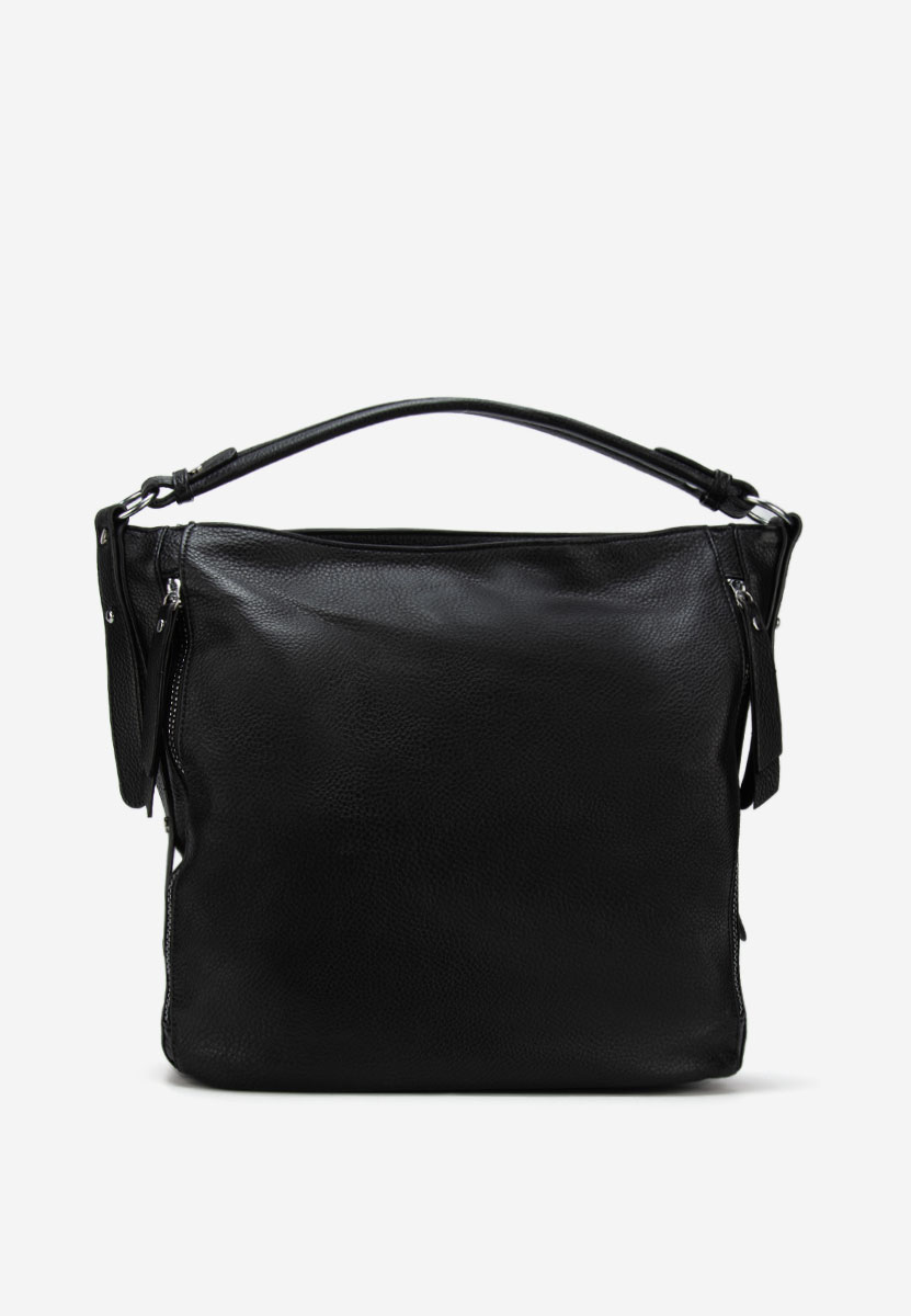 Czarna torebka hobo Agripinia