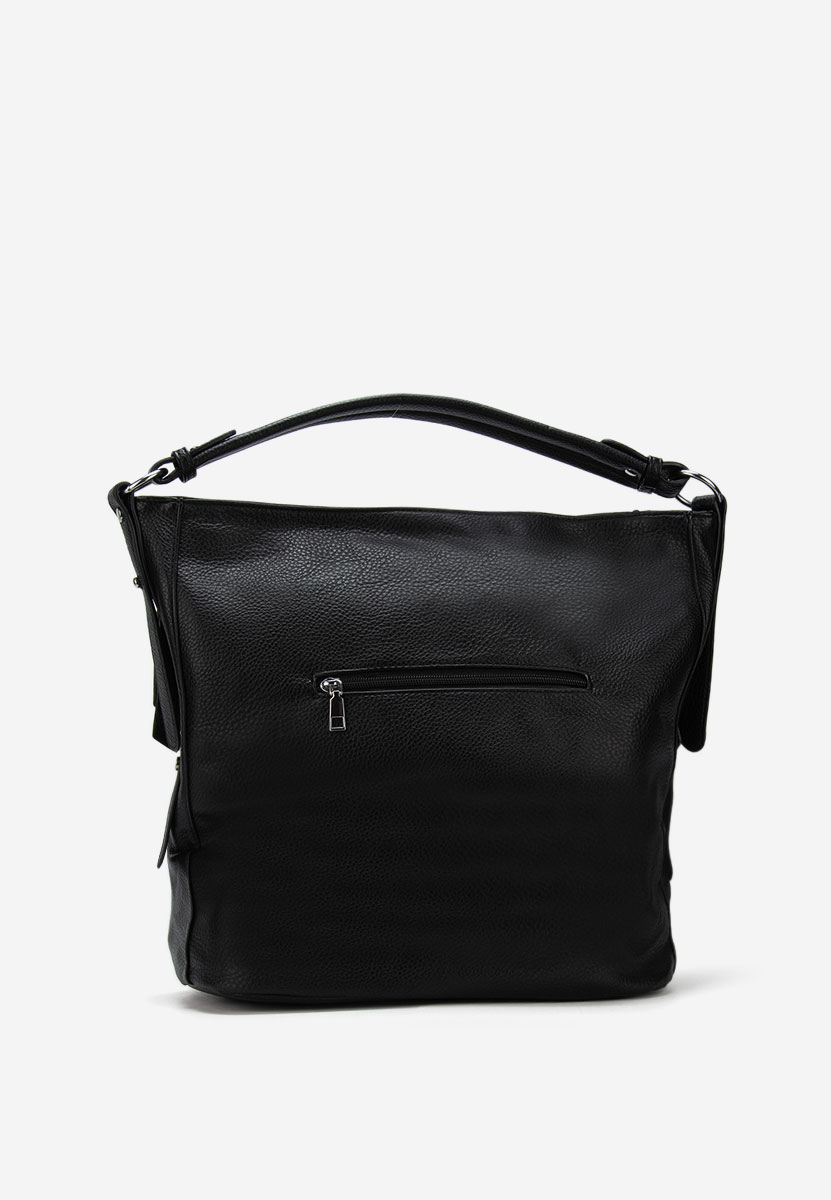 Czarna torebka hobo Agripinia
