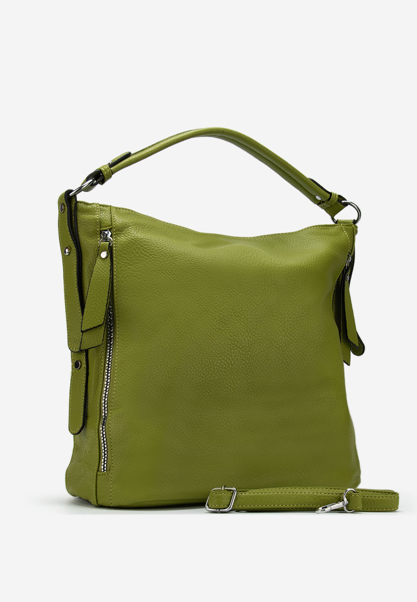 Zielone torebka hobo Agripinia