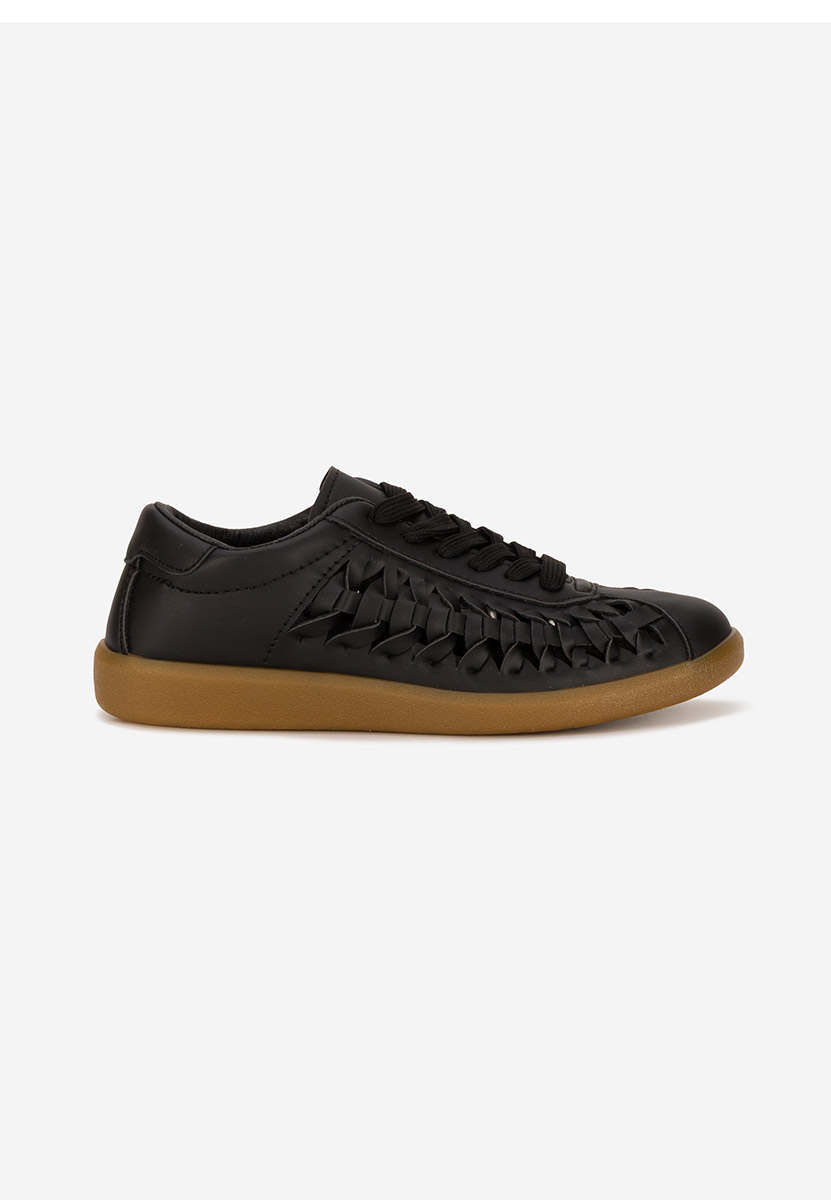 Czarne sneakersy damskie Setiana