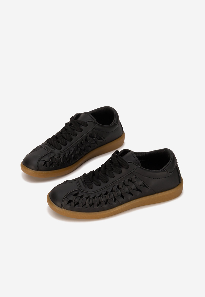 Czarne sneakersy damskie Setiana