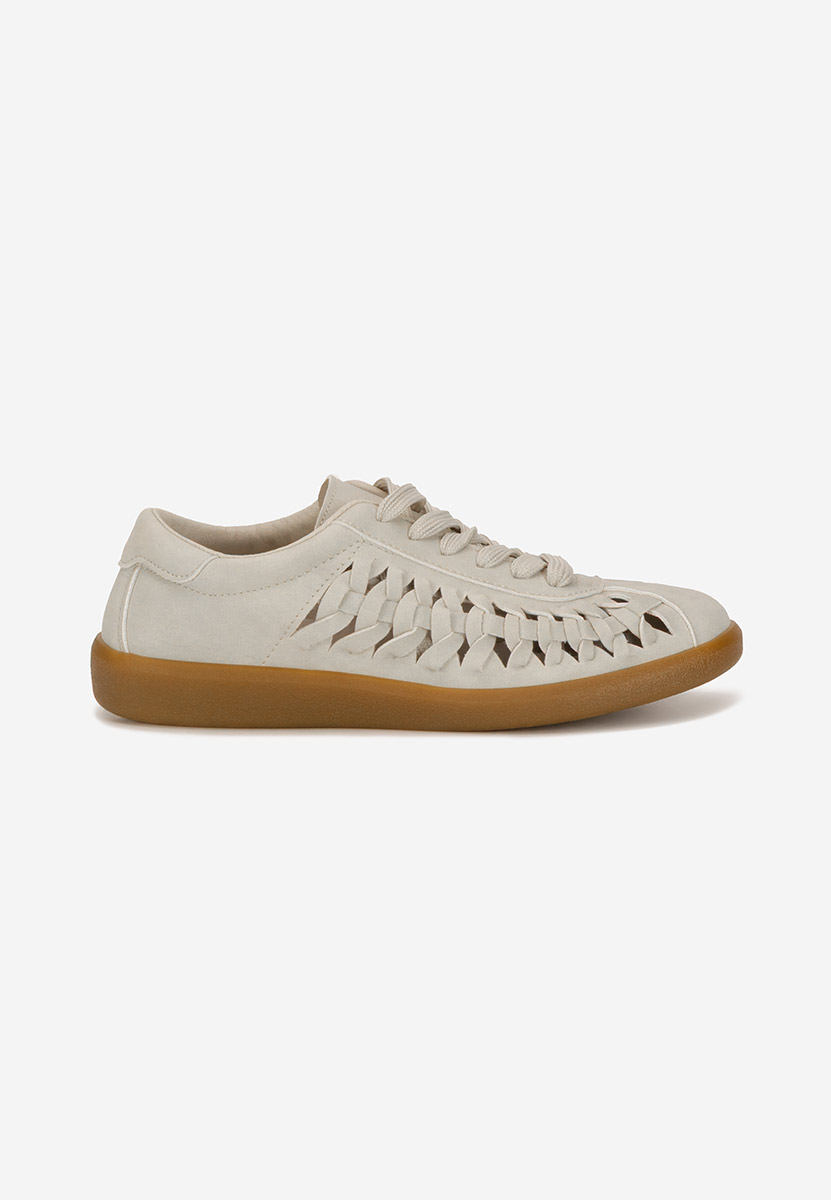 Beżowe sneakersy damskie Setiana