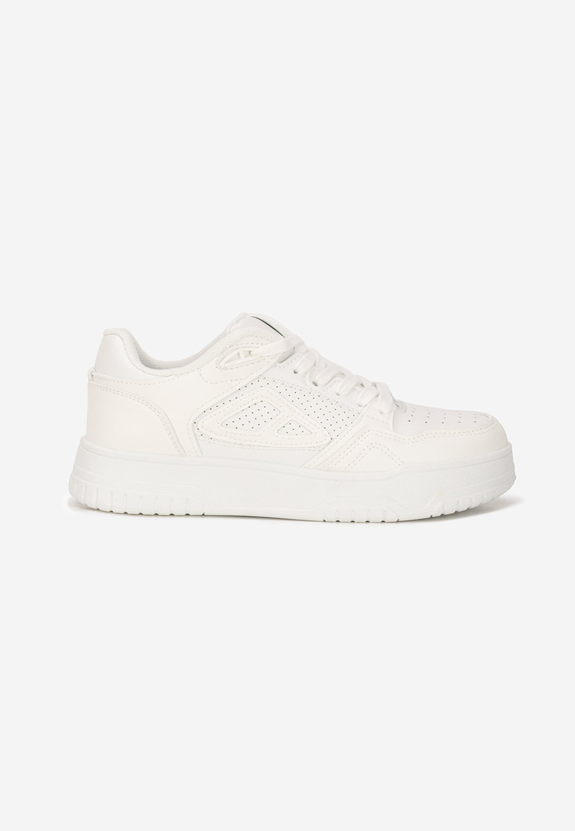 Białe sneakersy na platformie Damarya