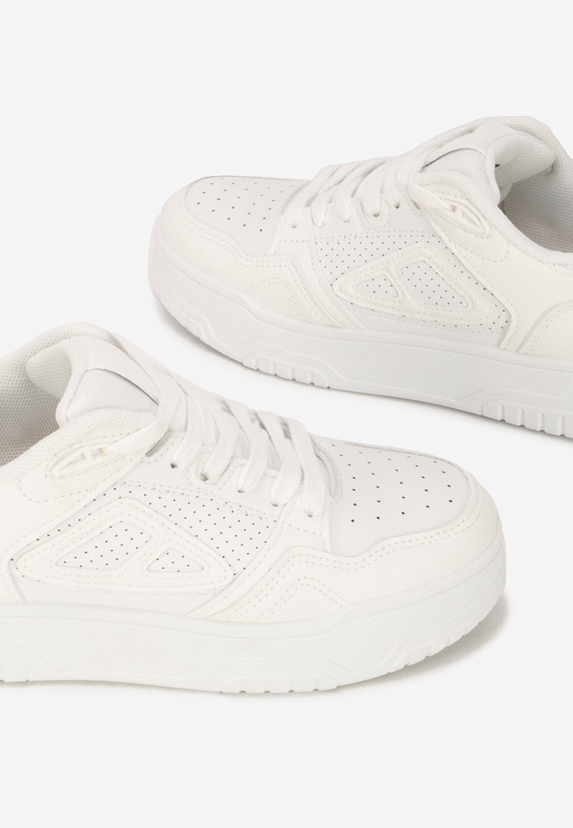 Białe sneakersy na platformie Damarya