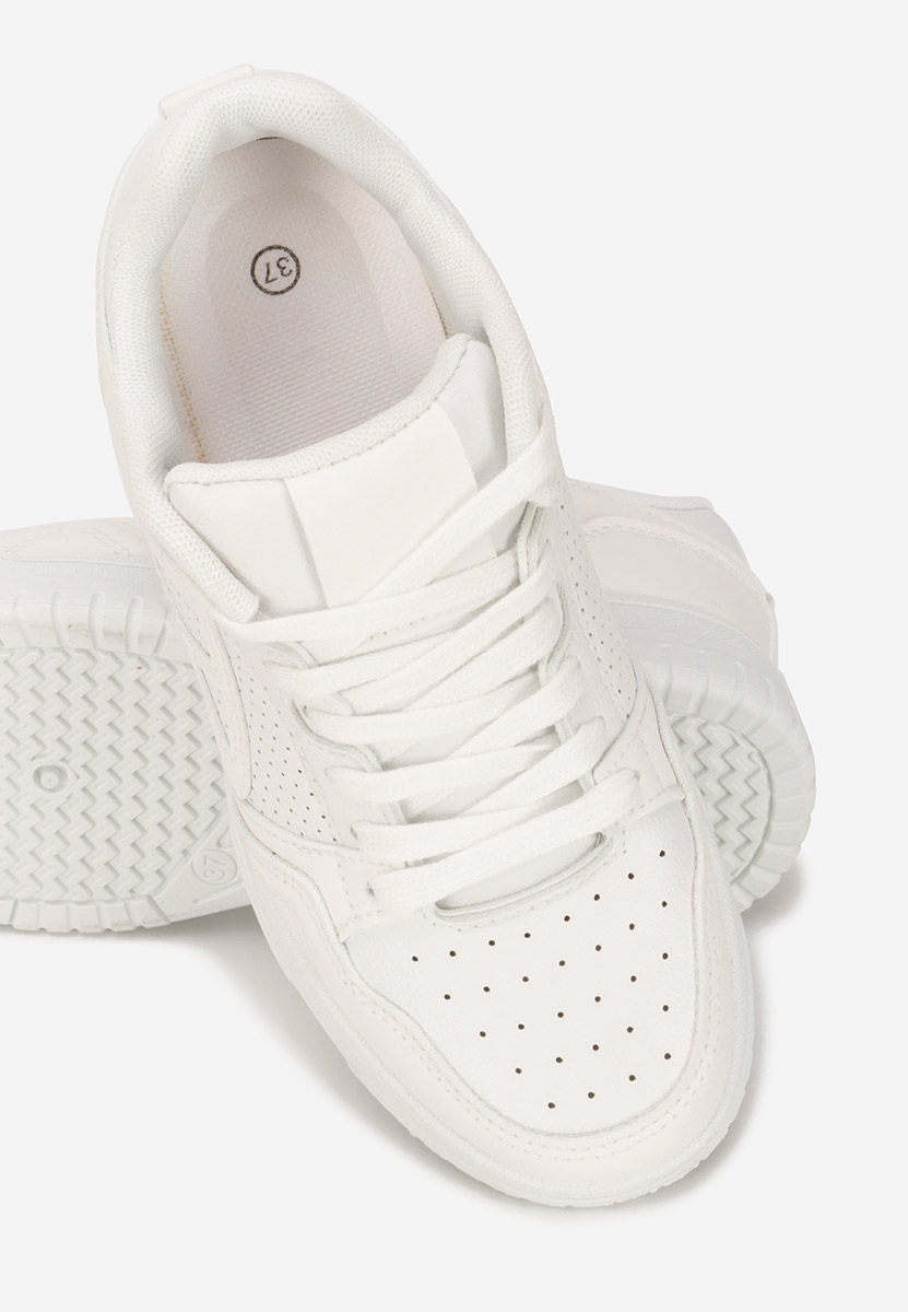 Białe sneakersy na platformie Damarya