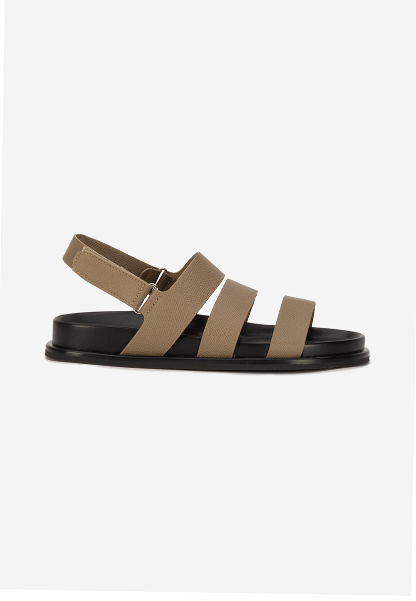Khaki sandały damskie Carima