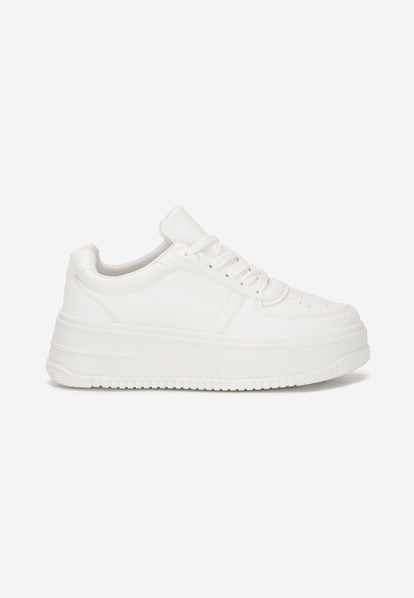 Białe sneakersy na platformie Seminia