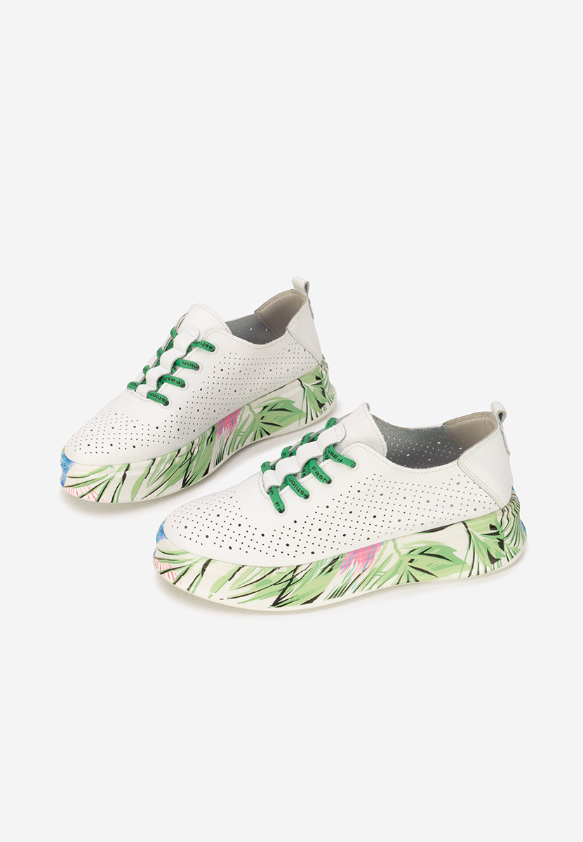 Białe sneakersy damskie Florinna