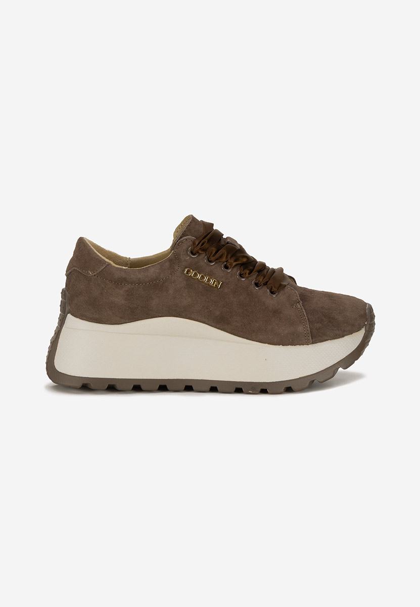 Brązowe sneakersy damskie Gonelia V2