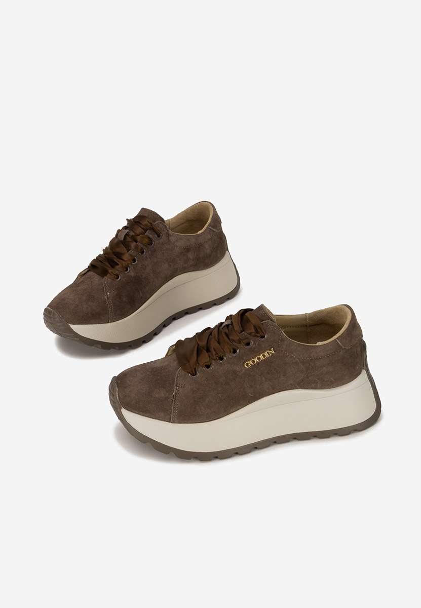 Brązowe sneakersy damskie Gonelia V2