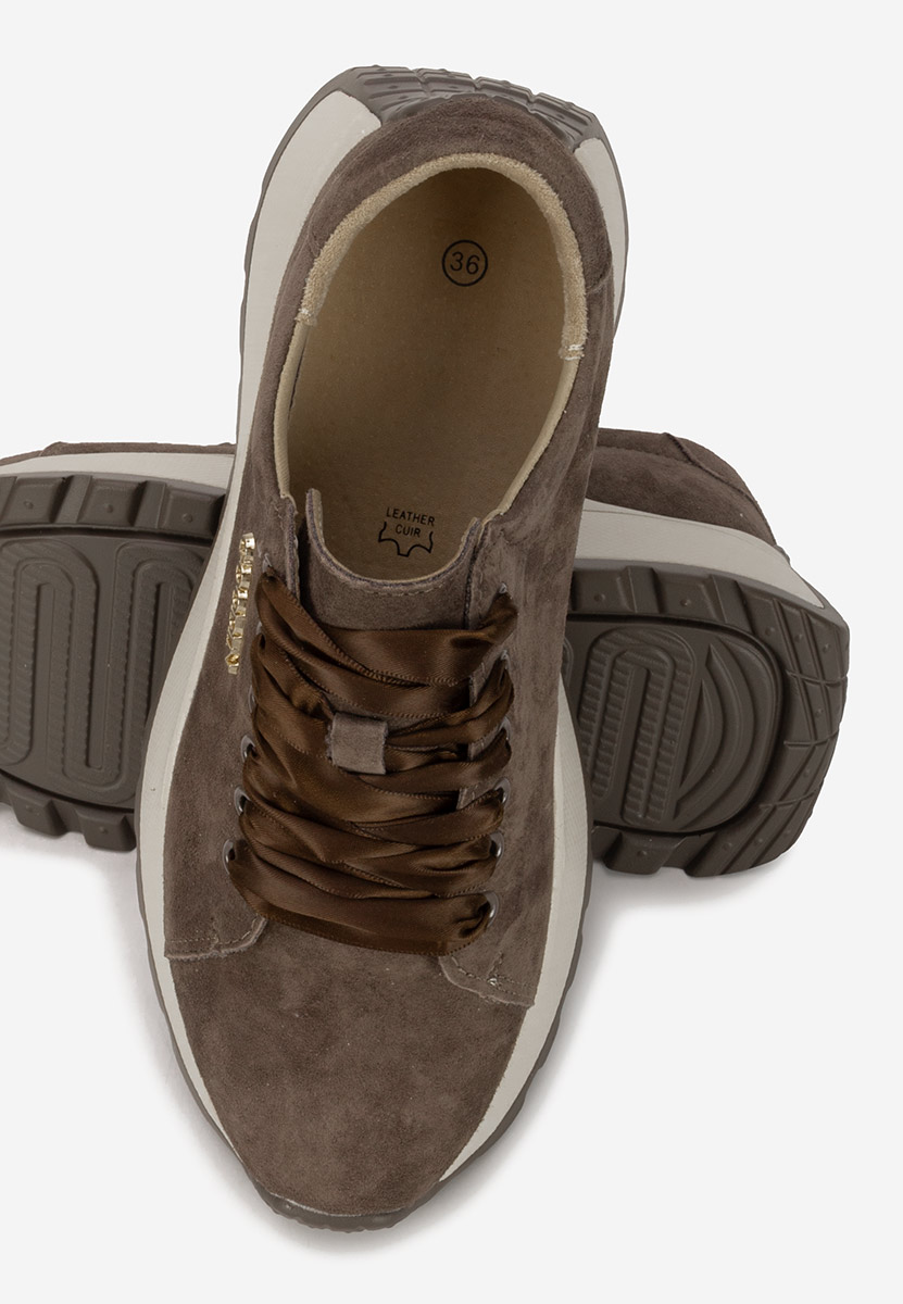 Brązowe sneakersy damskie Gonelia V2