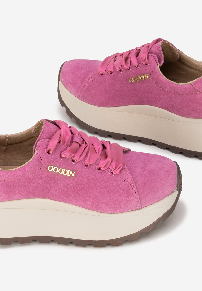 Fioletowe sneakersy damskie Gonelia