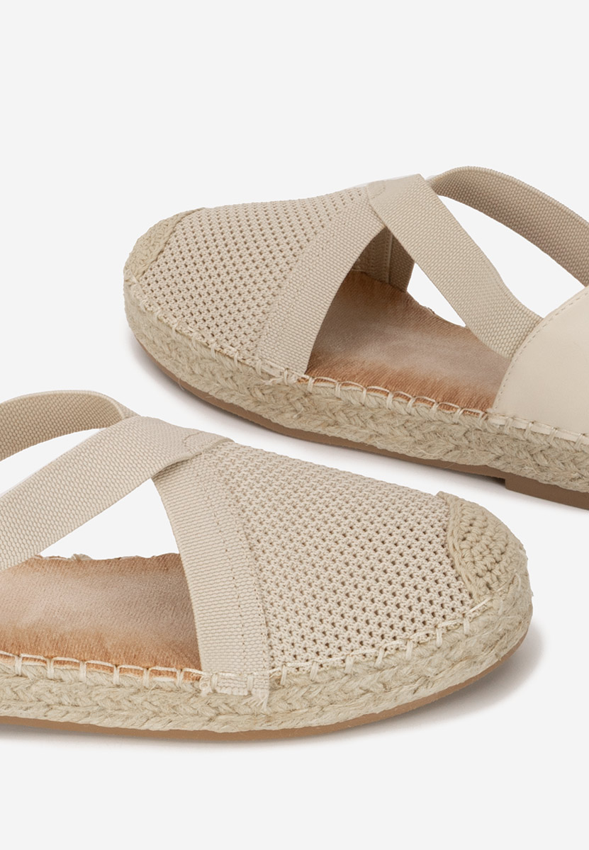 Beżowe espadryle damskie Fensy
