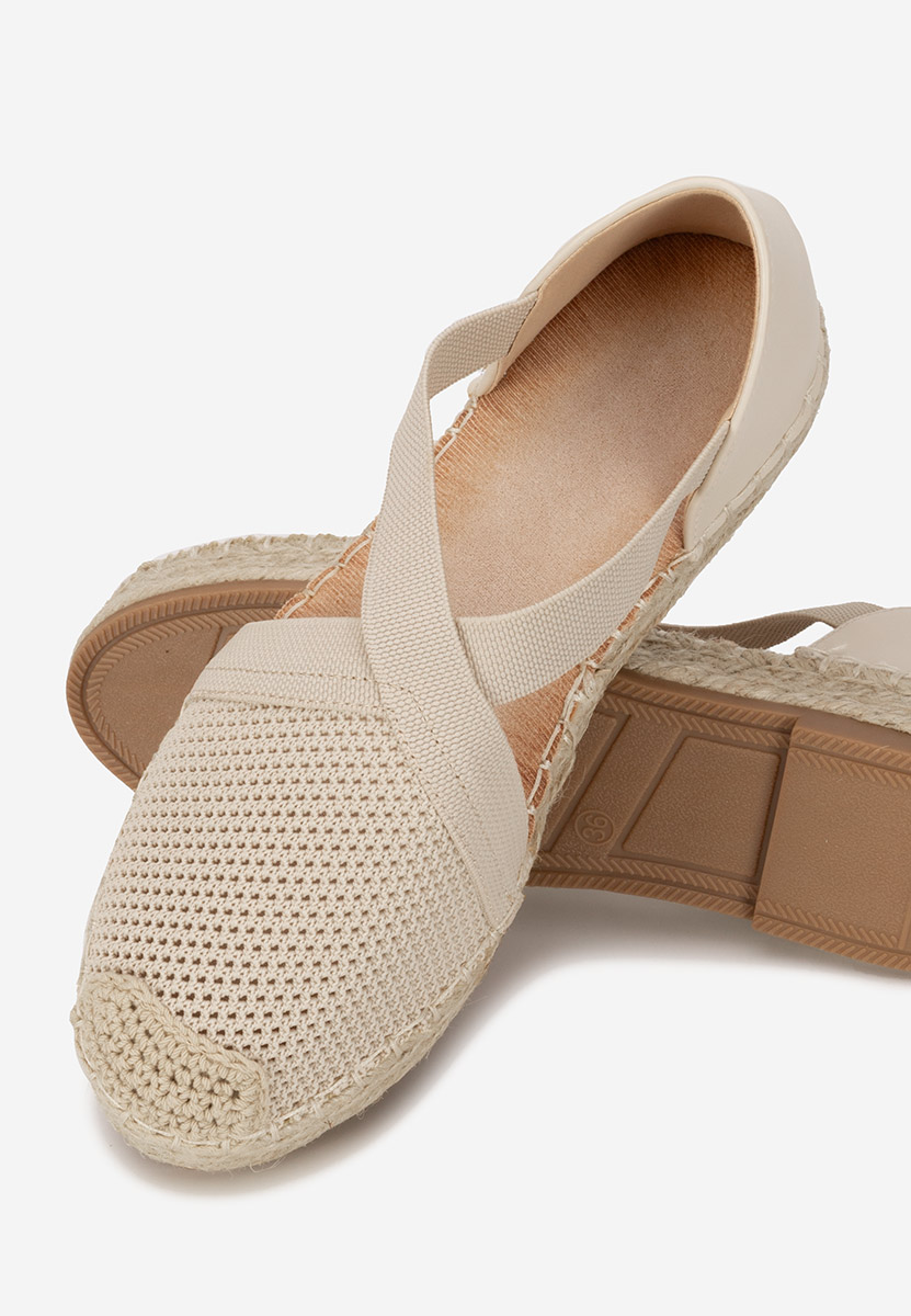 Beżowe espadryle damskie Fensy