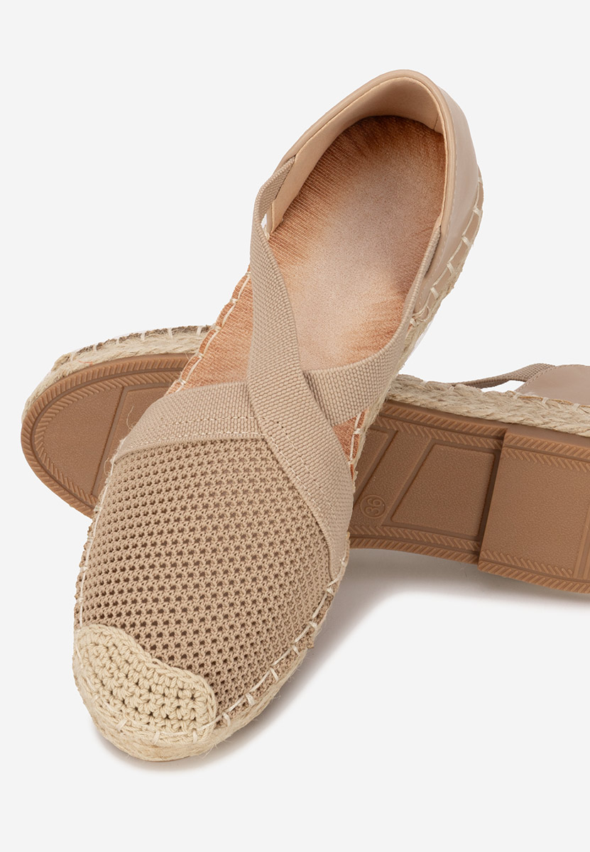Khaki espadryle damskie Fensy