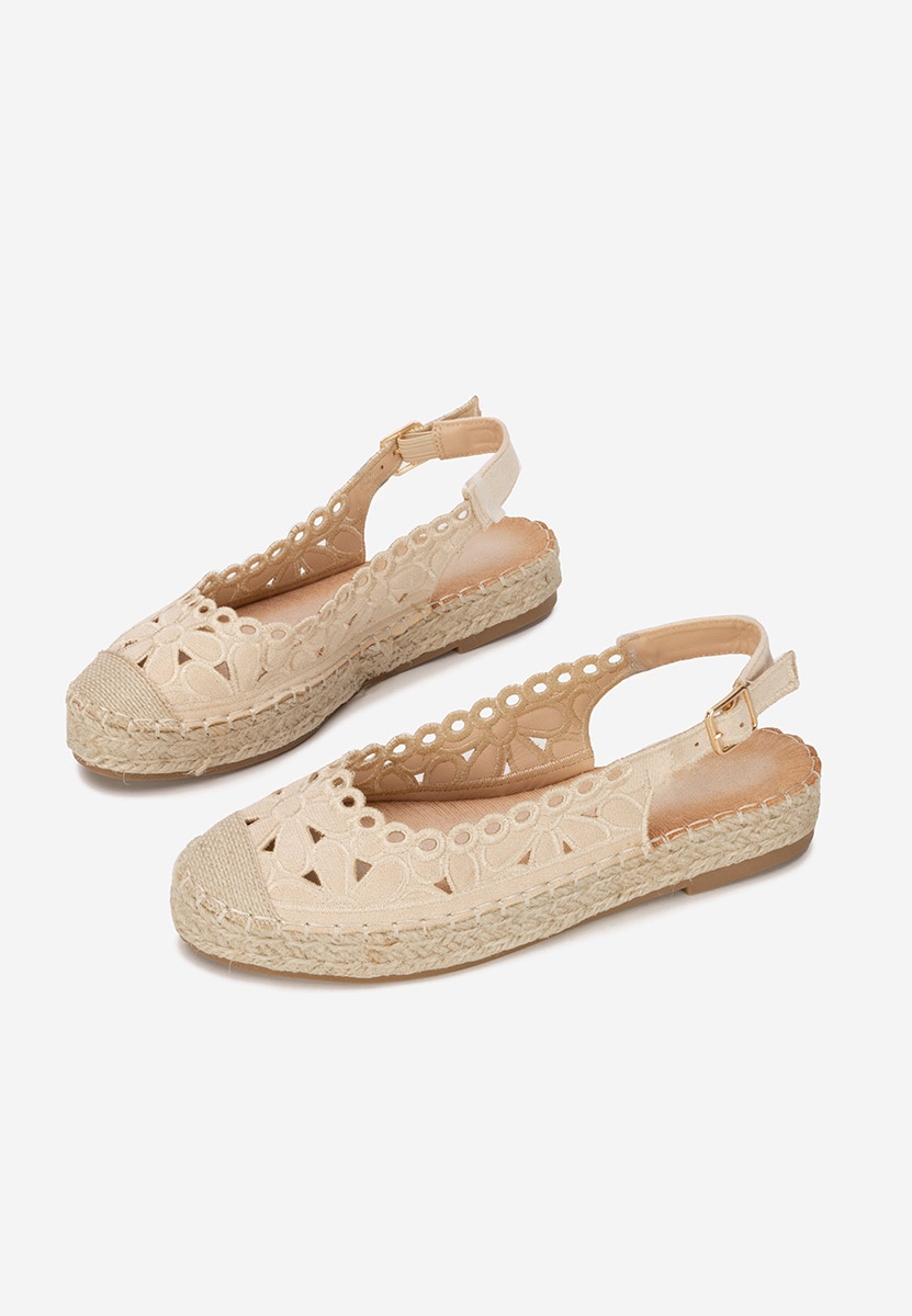 Beżowe espadryle damskie Latoria