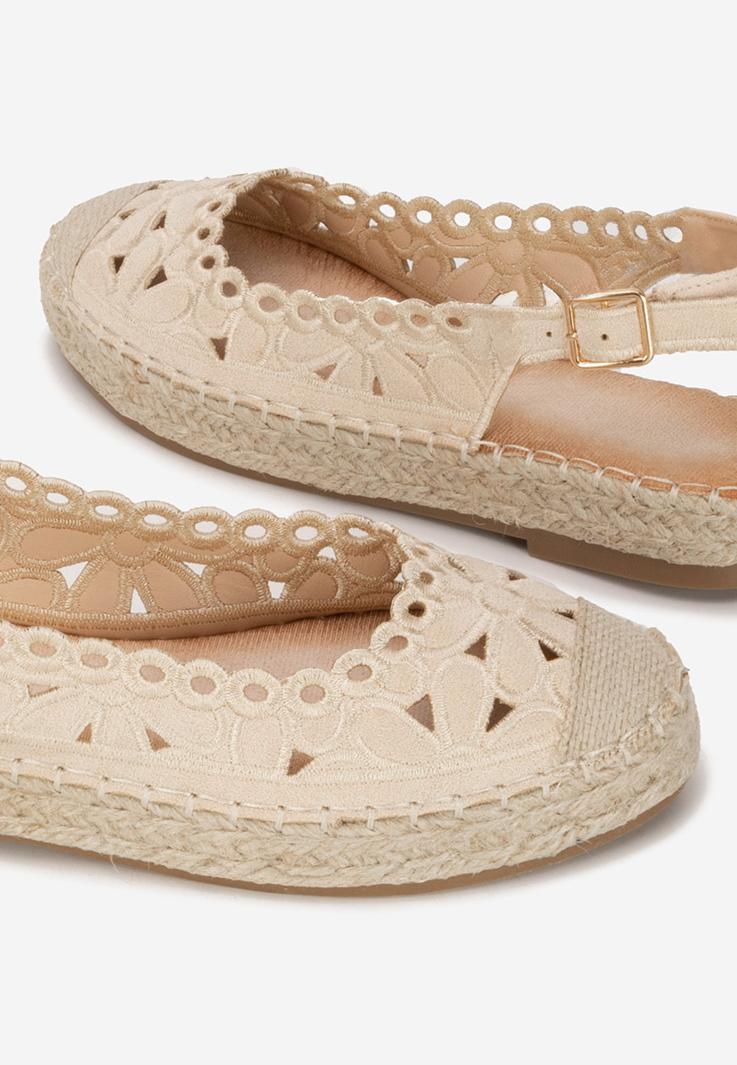 Beżowe espadryle damskie Latoria