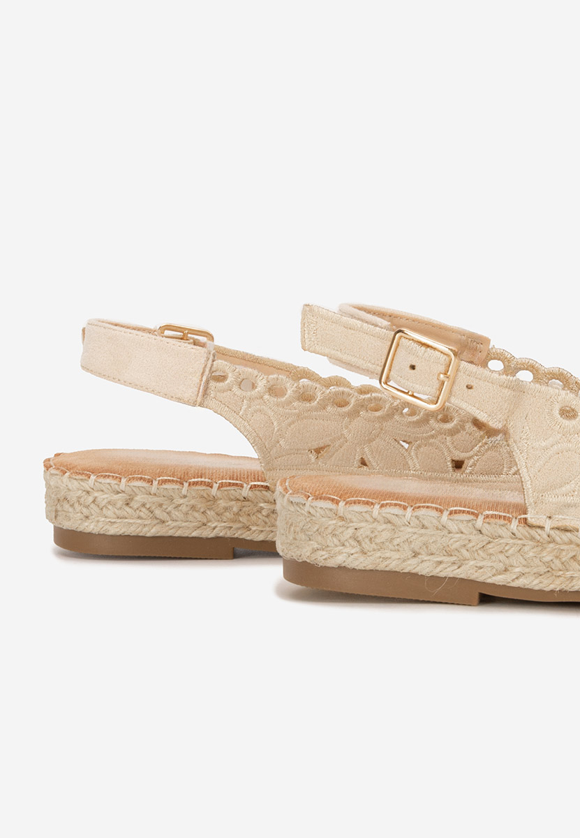 Beżowe espadryle damskie Latoria
