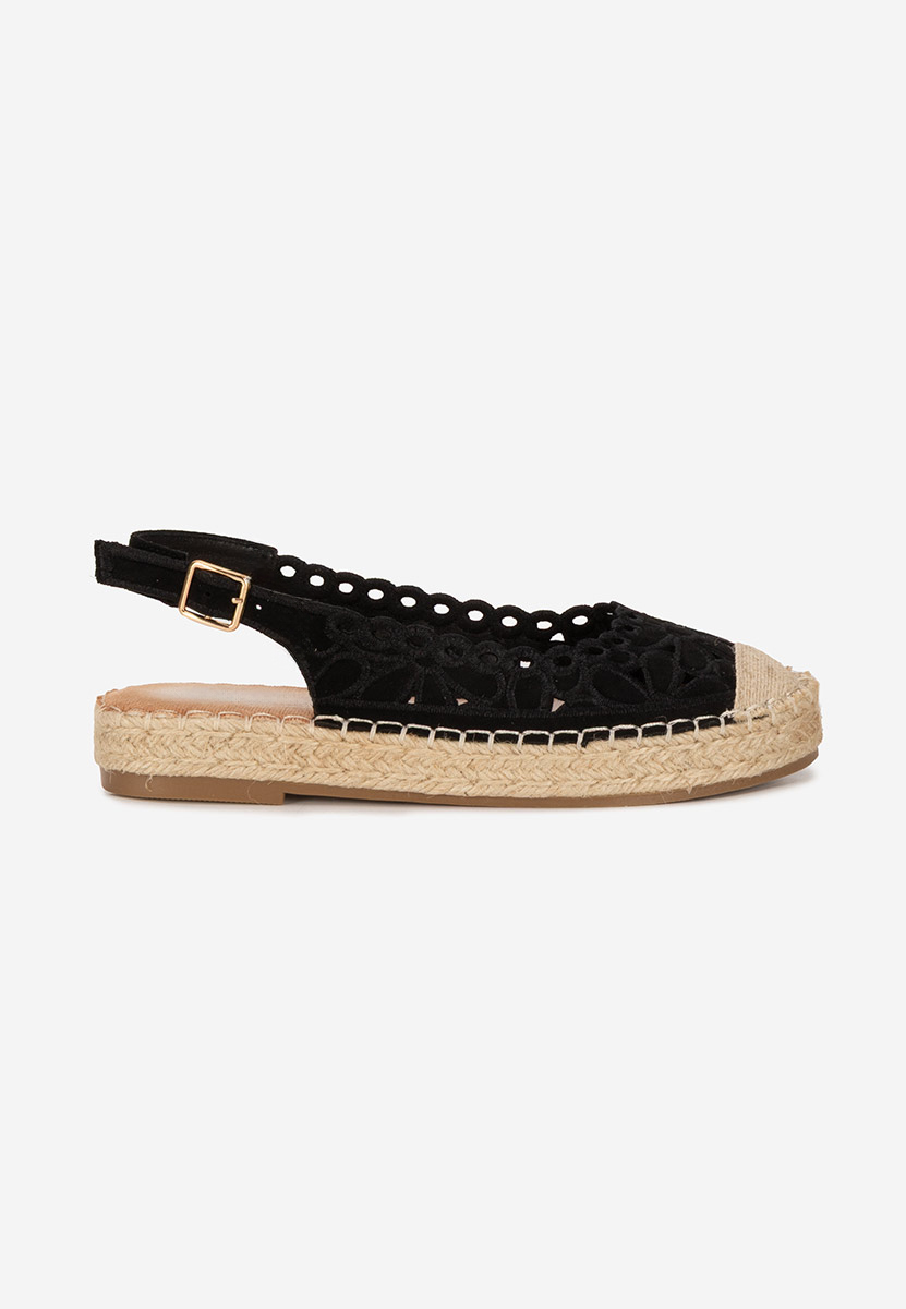Czarne espadryle damskie Latoria
