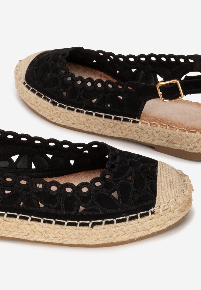 Czarne espadryle damskie Latoria