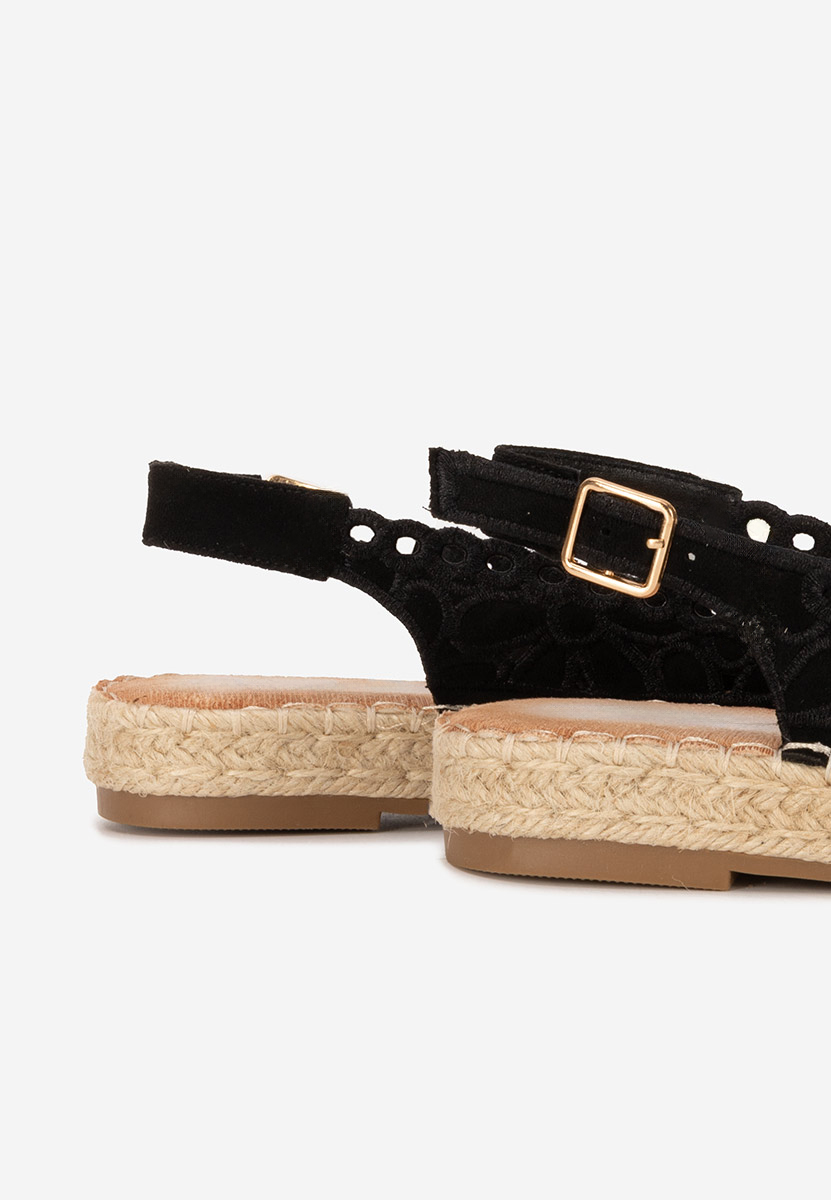 Czarne espadryle damskie Latoria