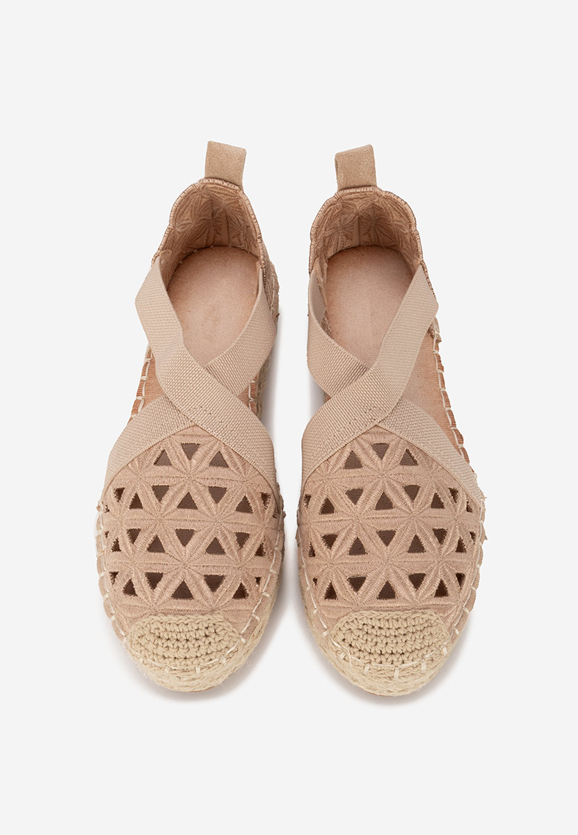 Khaki espadryle damskie Feliania