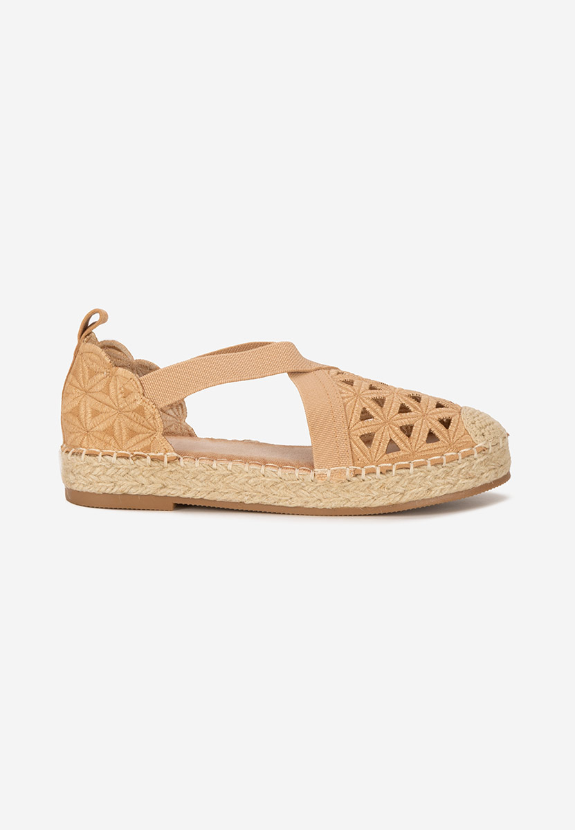 Camelowe espadryle damskie Feliania
