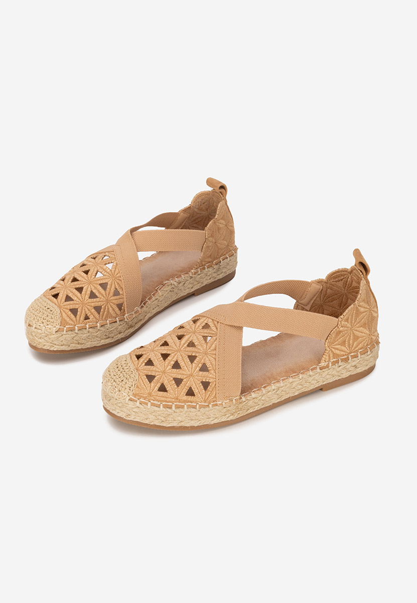 Camelowe espadryle damskie Feliania