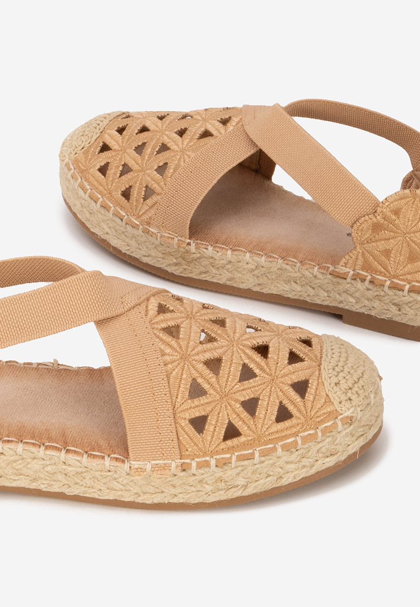 Camelowe espadryle damskie Feliania