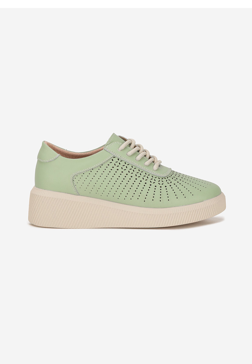 Zielone sneakersy damskie Oleiana