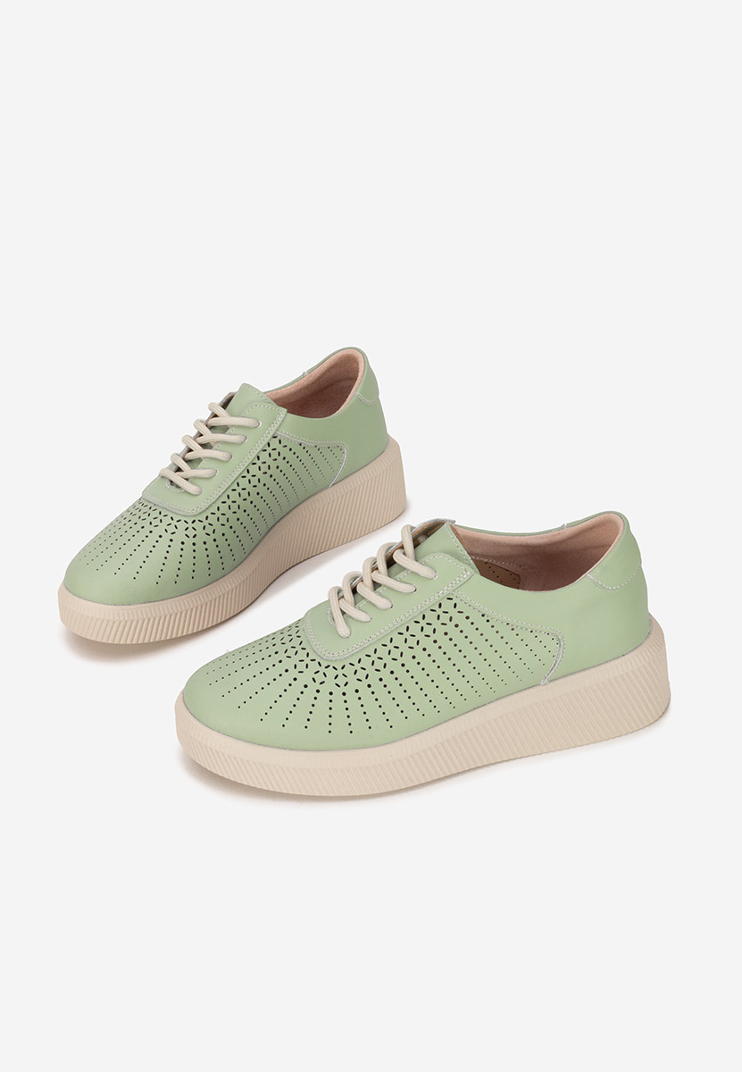 Zielone sneakersy damskie Oleiana