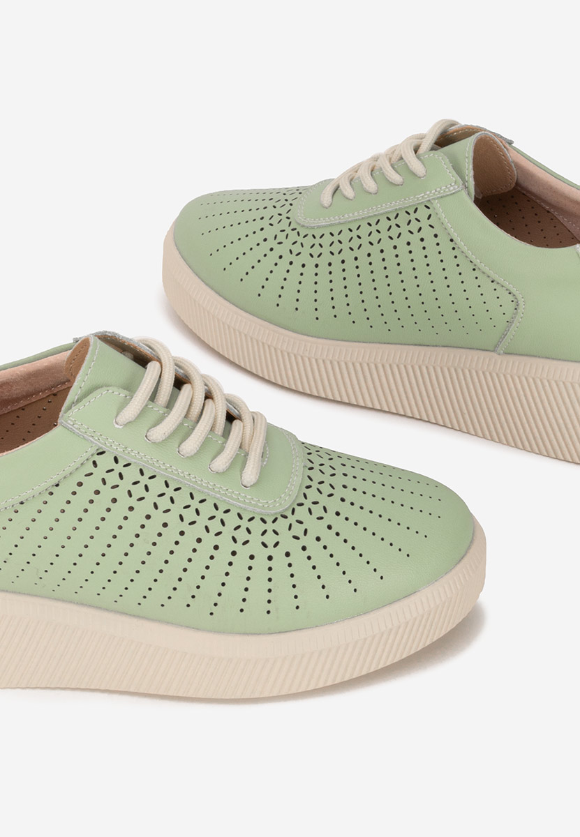Zielone sneakersy damskie Oleiana