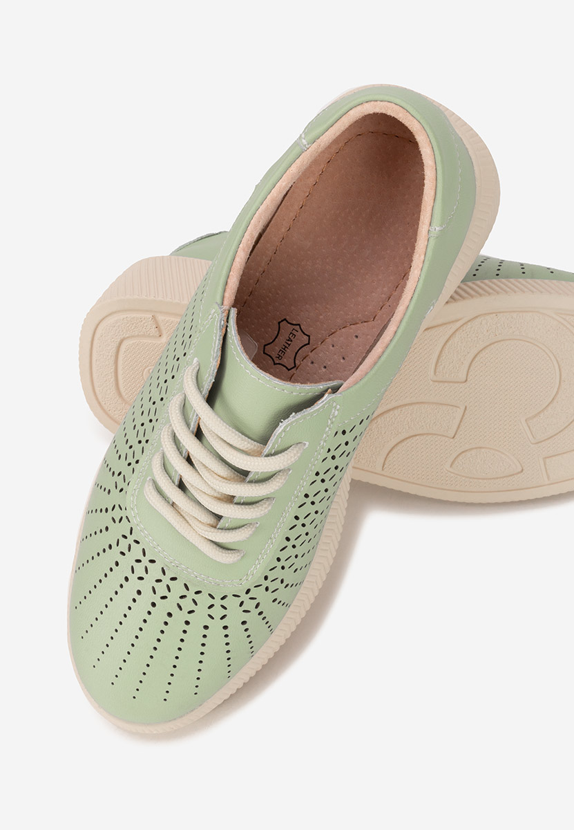 Zielone sneakersy damskie Oleiana
