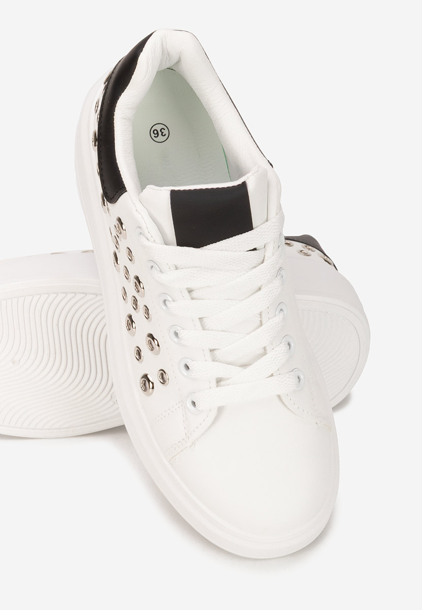 Białe sneakersy na platformie Anaya V3