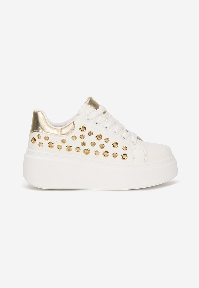 Białe sneakersy na platformie Anaya V2