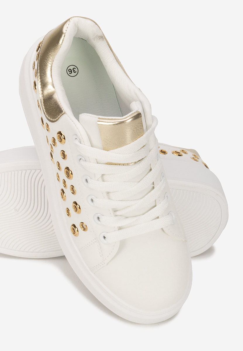 Białe sneakersy na platformie Anaya V2