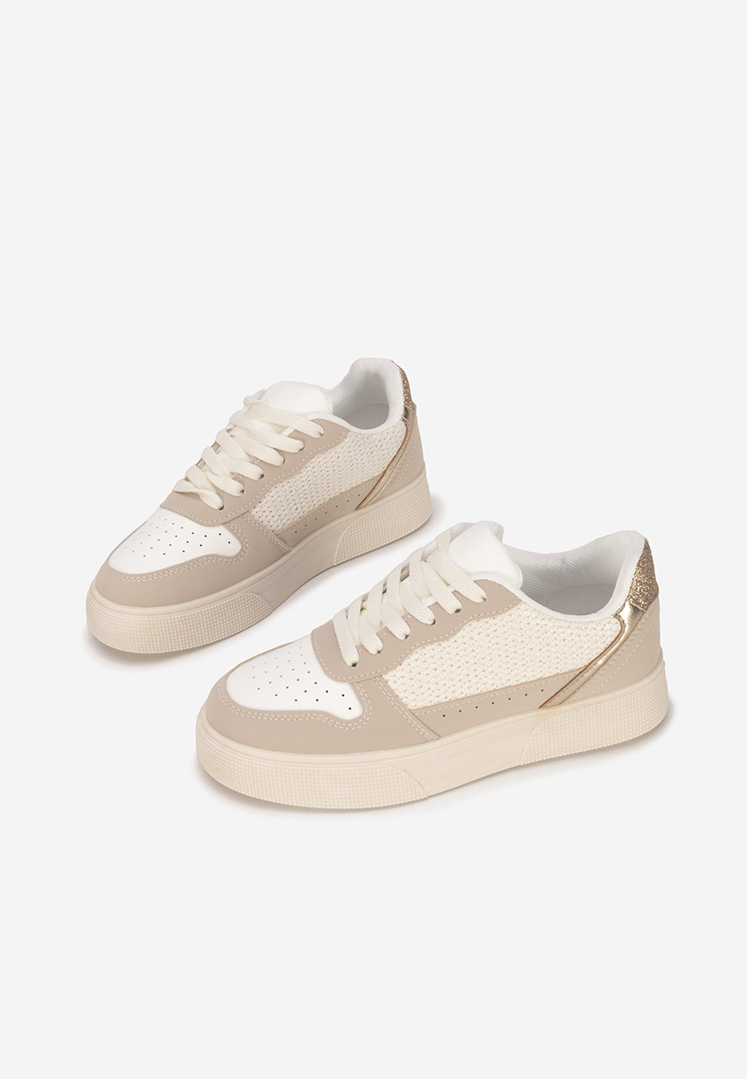 Beżowe sneakersy damskie Merlyna