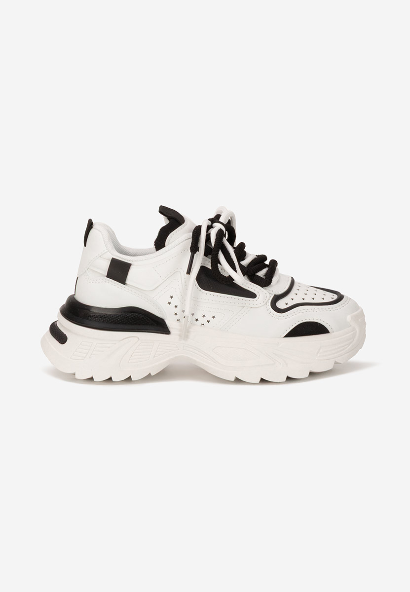 Białe sneakersy na koturnie Dorathy V2