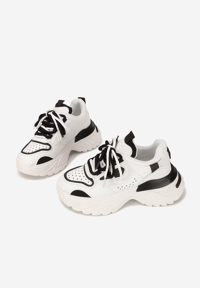 Białe sneakersy na koturnie Dorathy V2