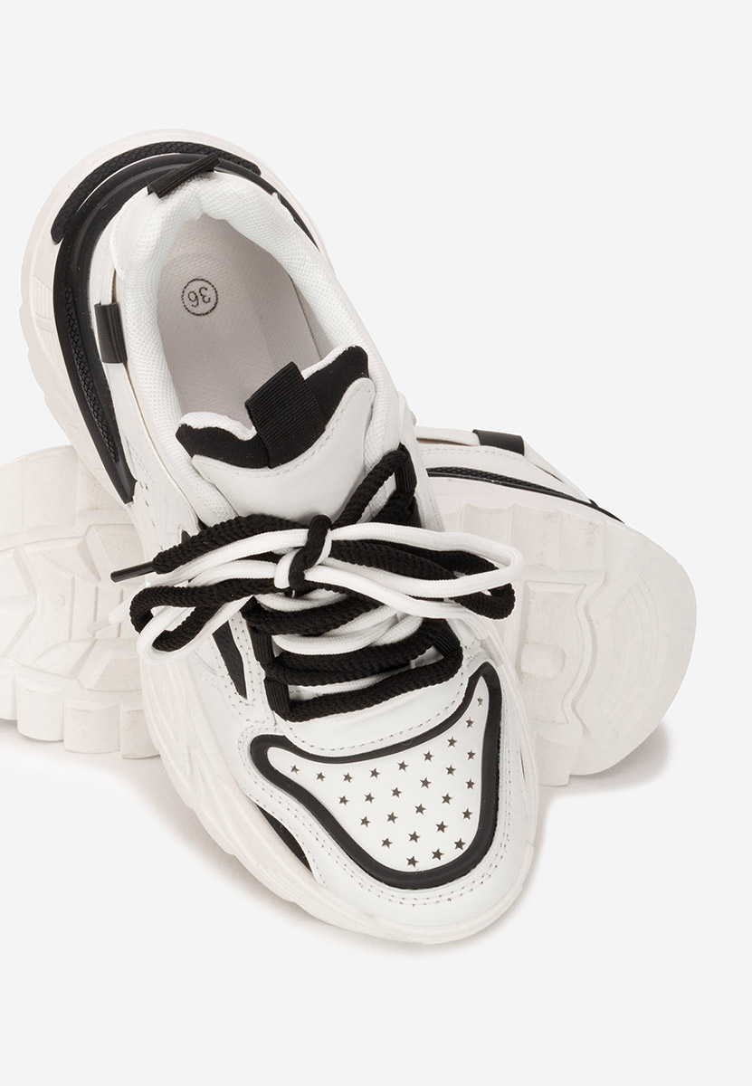 Białe sneakersy na koturnie Dorathy V2