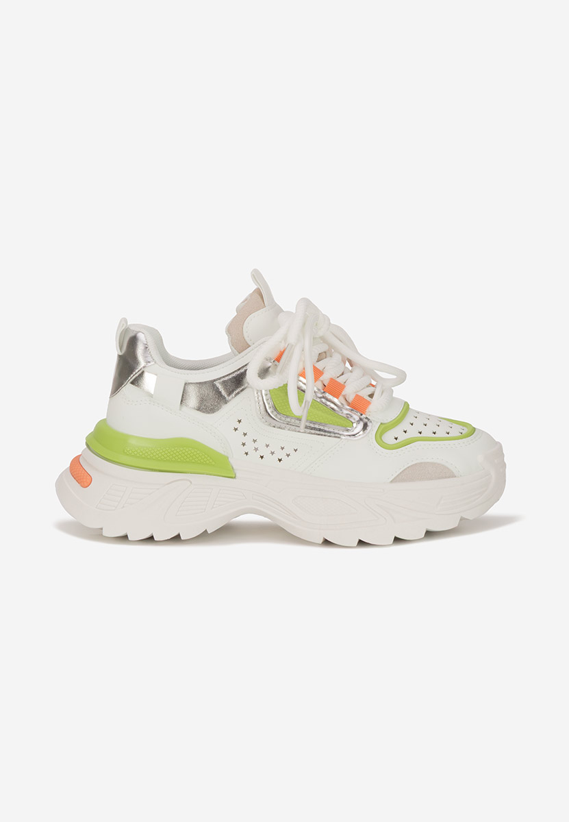 Białe sneakersy na koturnie Dorathy V3