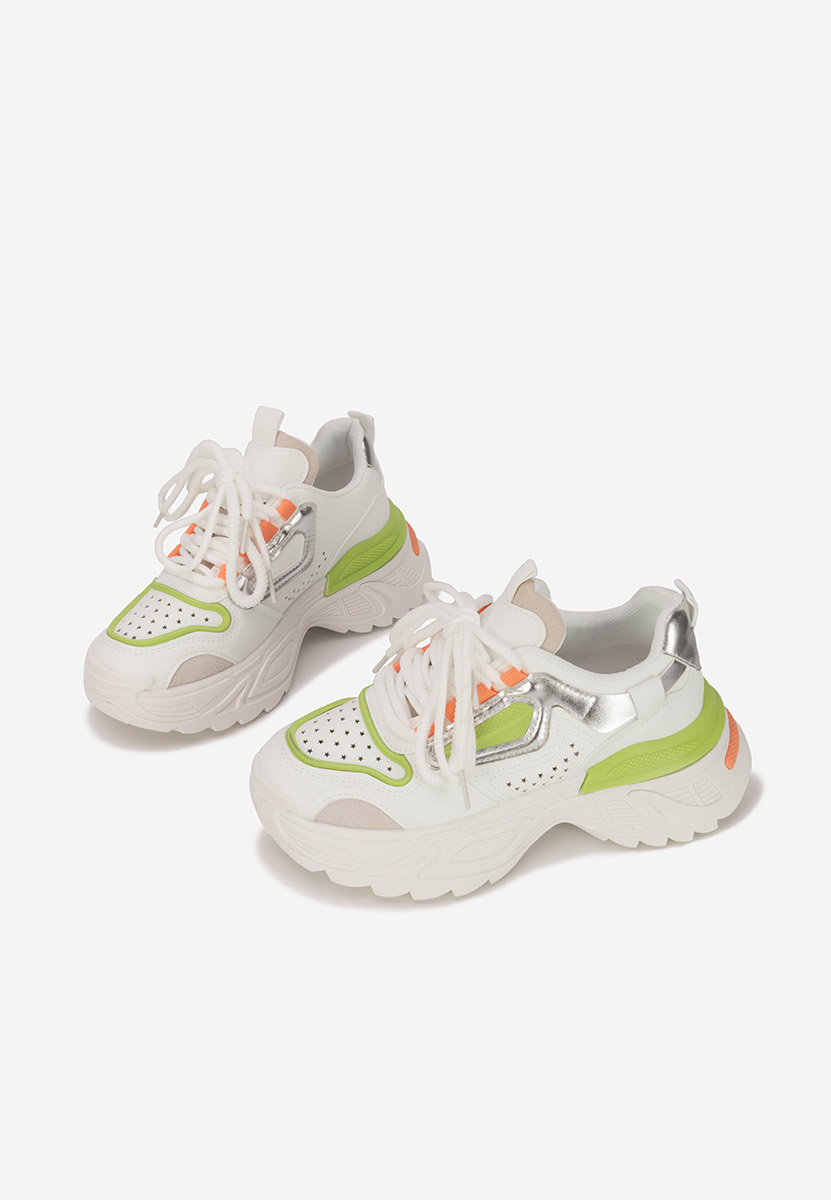 Białe sneakersy na koturnie Dorathy V3