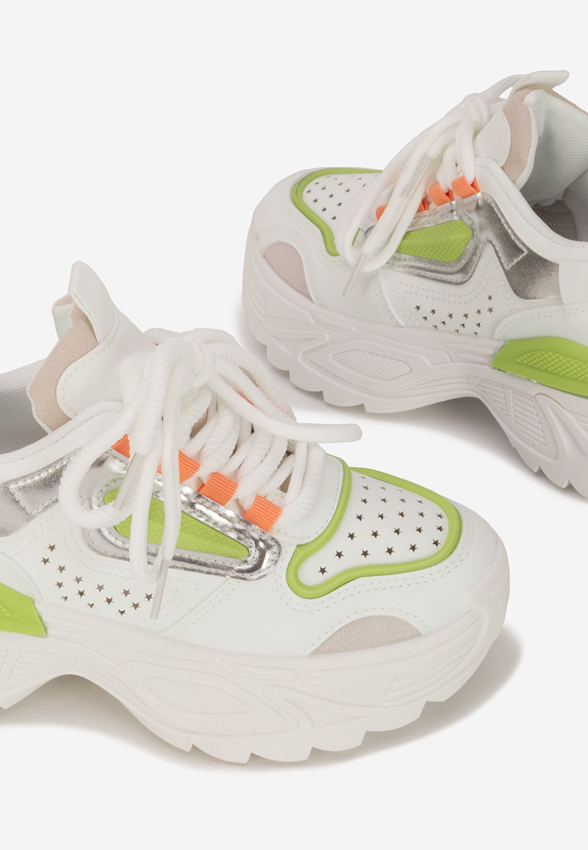 Białe sneakersy na koturnie Dorathy V3