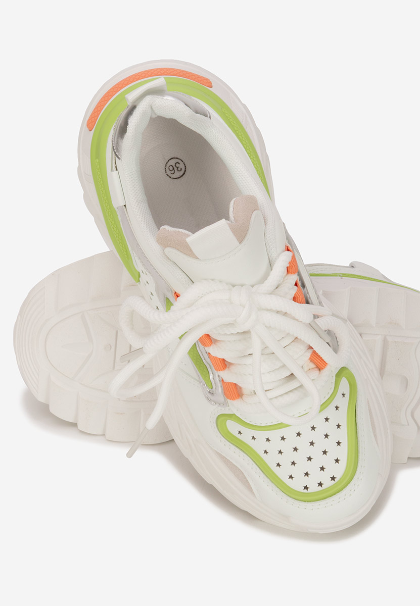 Białe sneakersy na koturnie Dorathy V3