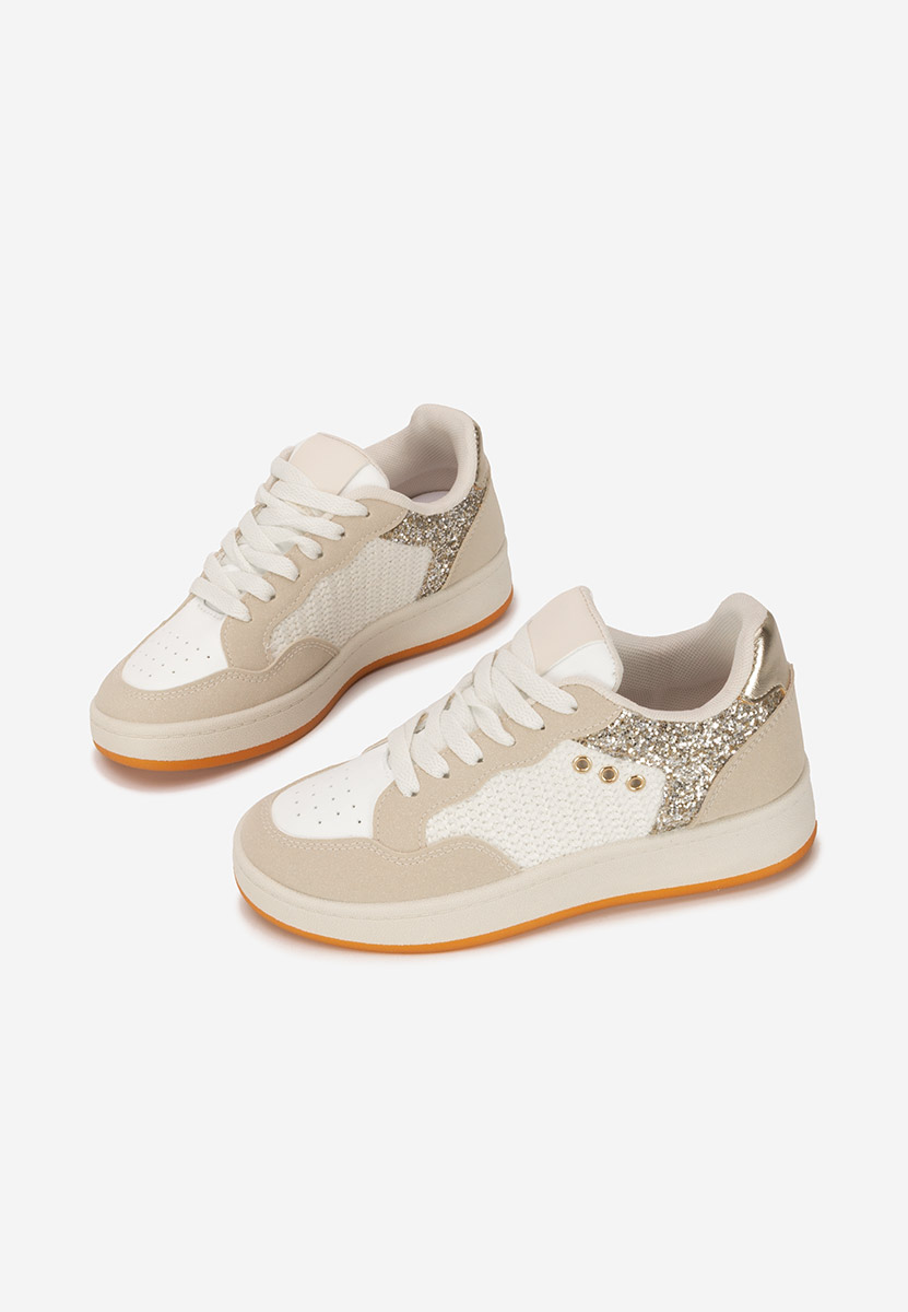 Beżowe sneakersy damskie Nerina